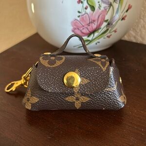 Authentic LV mono AirPods holder or bag charm